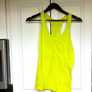 Old Navy active neon yellow size small racerback tank